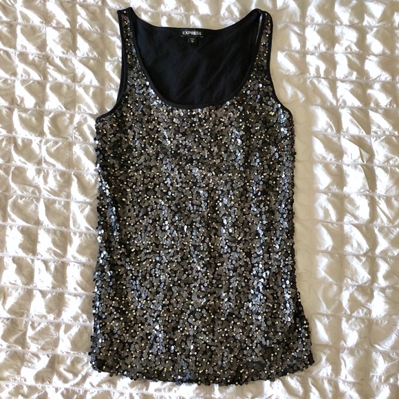 Express Sequin Tank Top - Picture 4 of 6